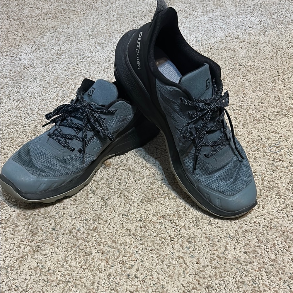 Solomon Black and Blueish-Grey shoes